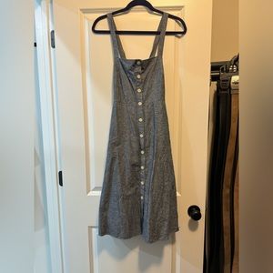 Madewell midi button up dress